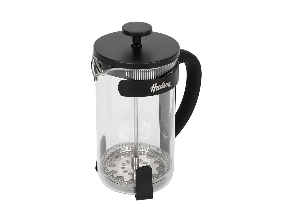 HUDSON French Press Coffee and Tea Maker, 9 cups, BLACK