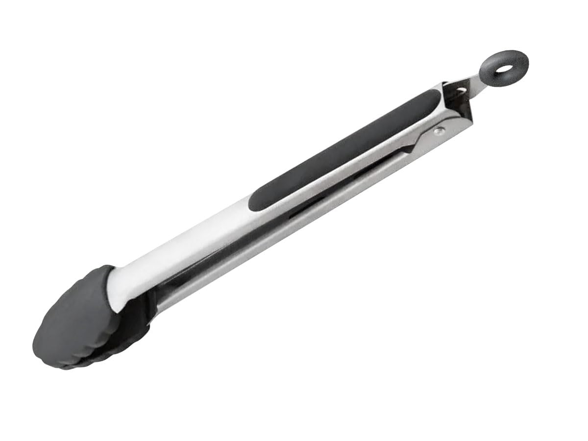HUDSON 30 cm Stainless Steel and Silicone Multi-Purpose Tongs