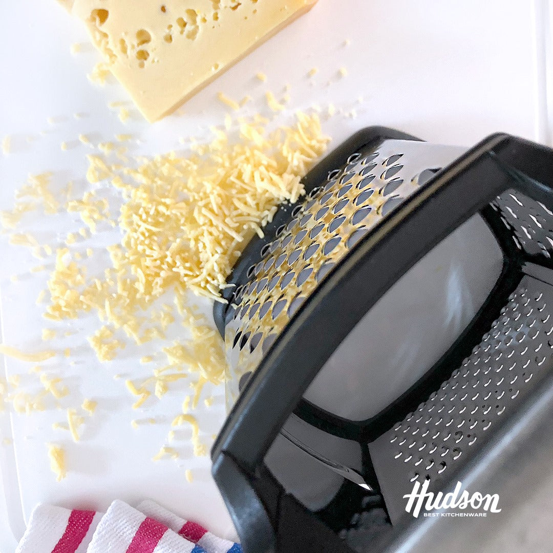 HUDSON 4 Sided Grater Non-Slip Multi-Purpose Steel 8.67in