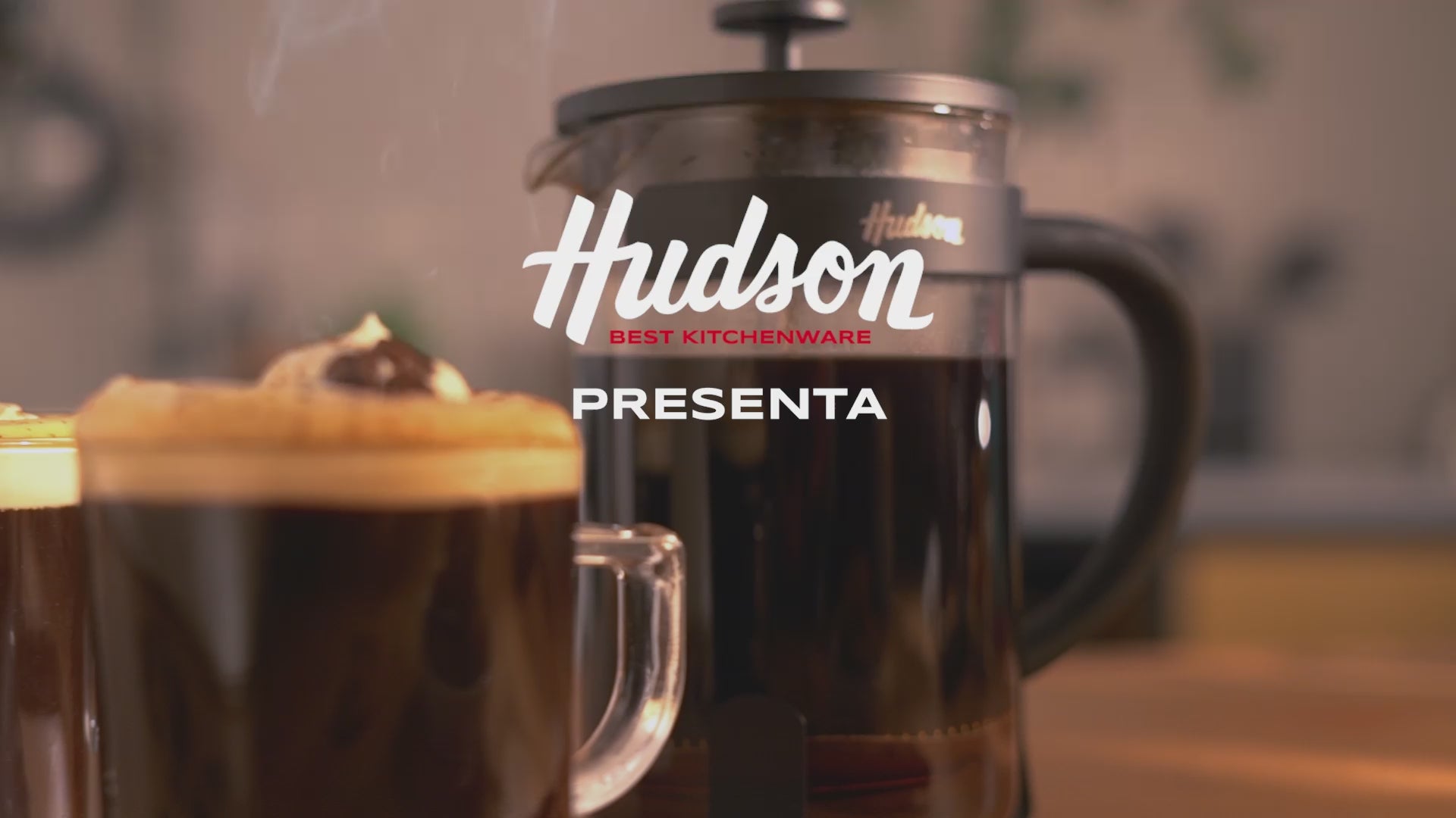 HUDSON French Press Coffee and Tea Maker, 9 cups, COPPER