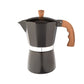 Aluminum Espresso Induction Coffee Maker Italian Style 9 Cups Black Color