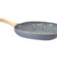 HUDSON Aluminum and Ceramic Has Nonstick Covered Grill Pan,10.3 in, Granite Grey