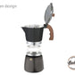 HUDSON Classic Stovetop Espresso Maker Italian Style 6 Cups Black