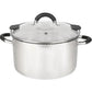 HUDSON Stainless Steel Stockpot 5.2qt, Coockware, Dishwasher Safe