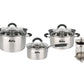 6-Piece Cookware Set + Hudson Steel French Press Coffee Maker