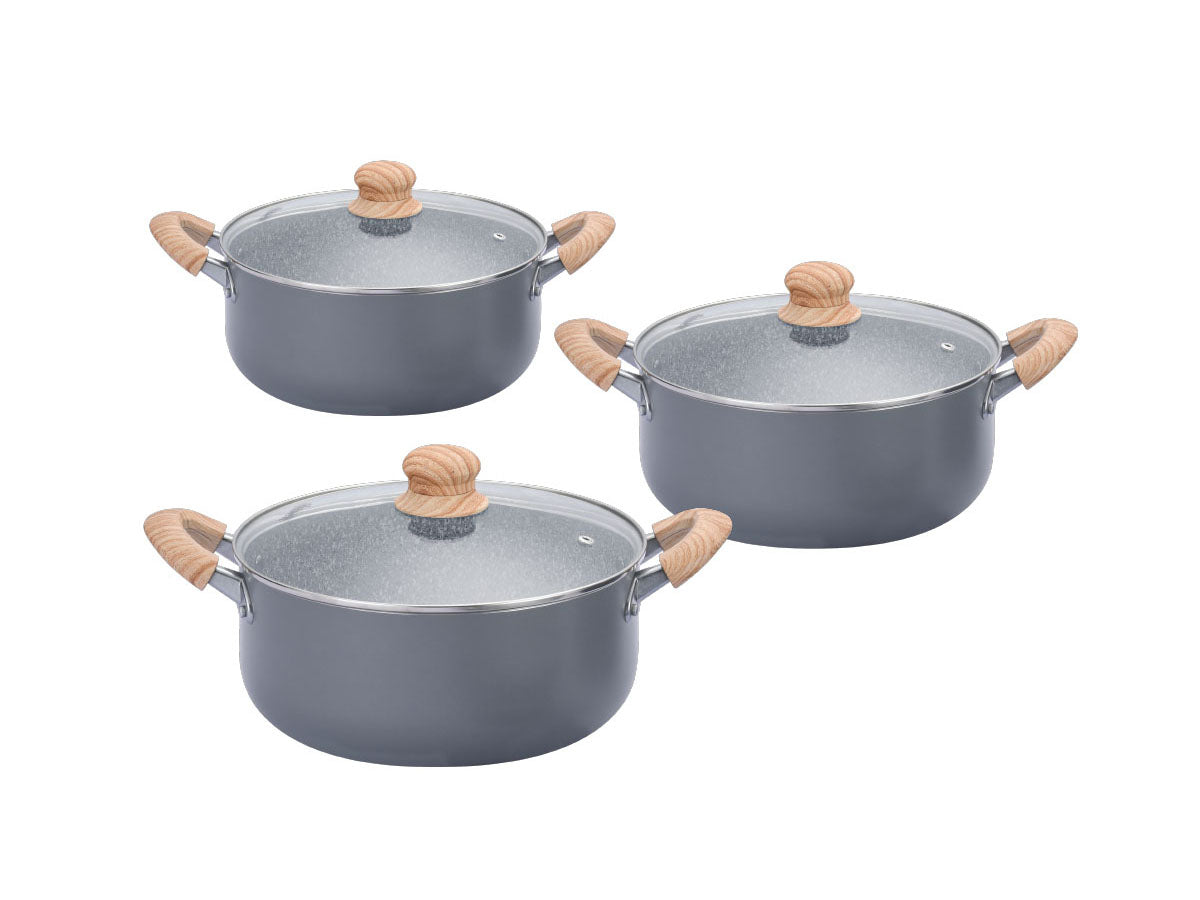 Hudson Granite Cookware Kit 20cm 24cm 26cm