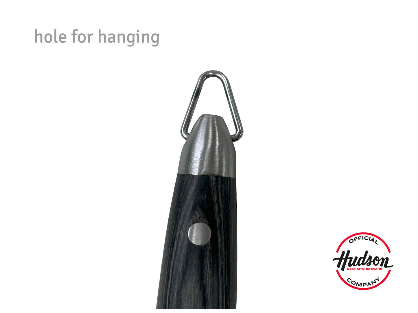 Grill Set of 4 - Fork, Knife, Spatula, Kitchen Tongs with Hanging Ring