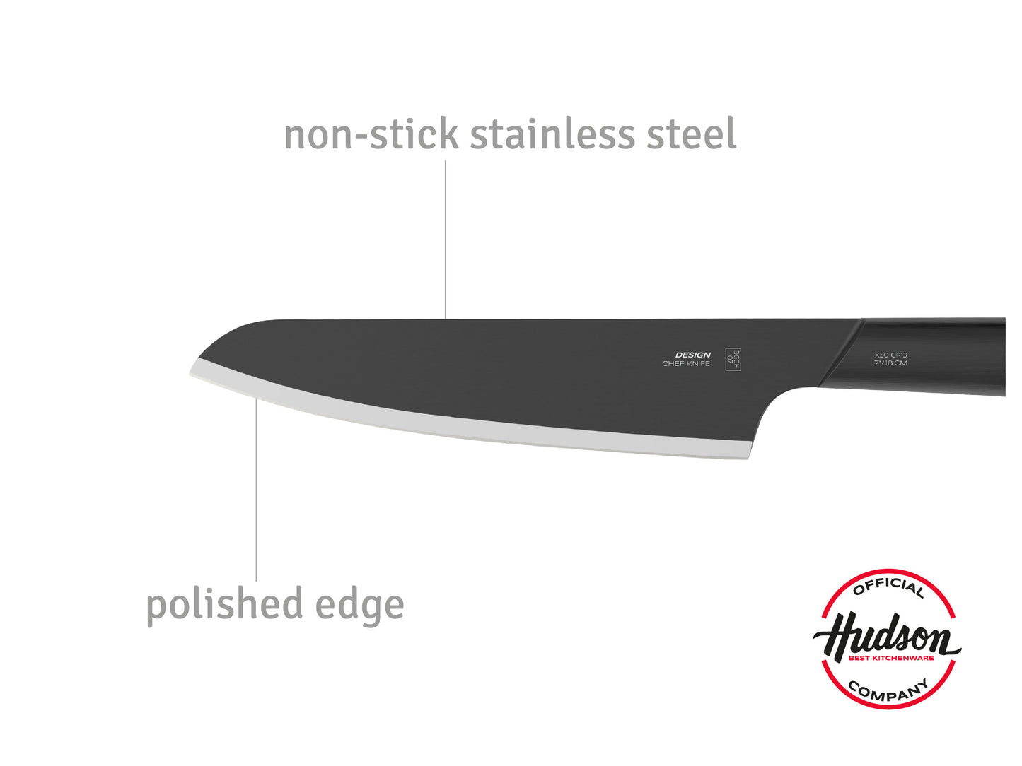 Stainless Steel Kitchen Knife 18.4cm Design Chef